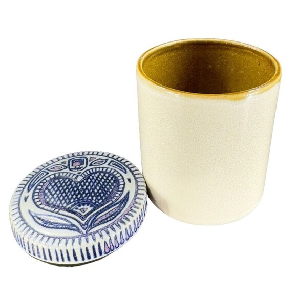 Prestige Place Pottery Trinket Covered Dish Museum of American Folk Art Japan - Picture 12 of 14